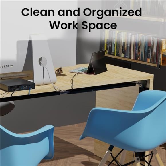 Cable Management Under Desk Kit(96''J Channel 6X16in)Under Desk Cable Management - Picture 3 of 6